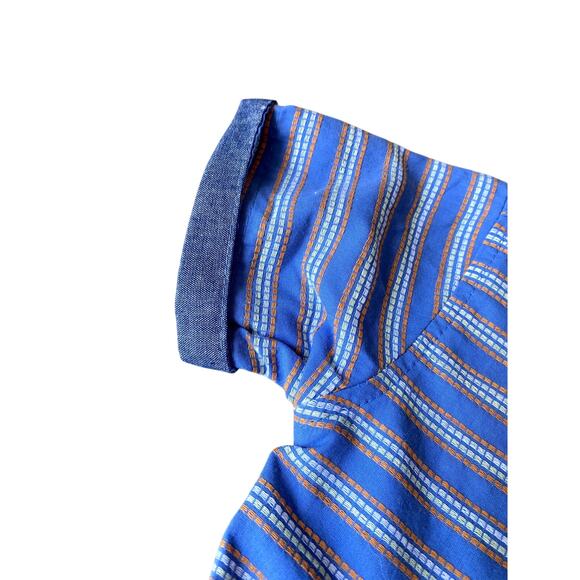 Ben Sherman Blue Striped Casual Button Up Shirt Infant Boys 12 mo - Picture 5 of 7